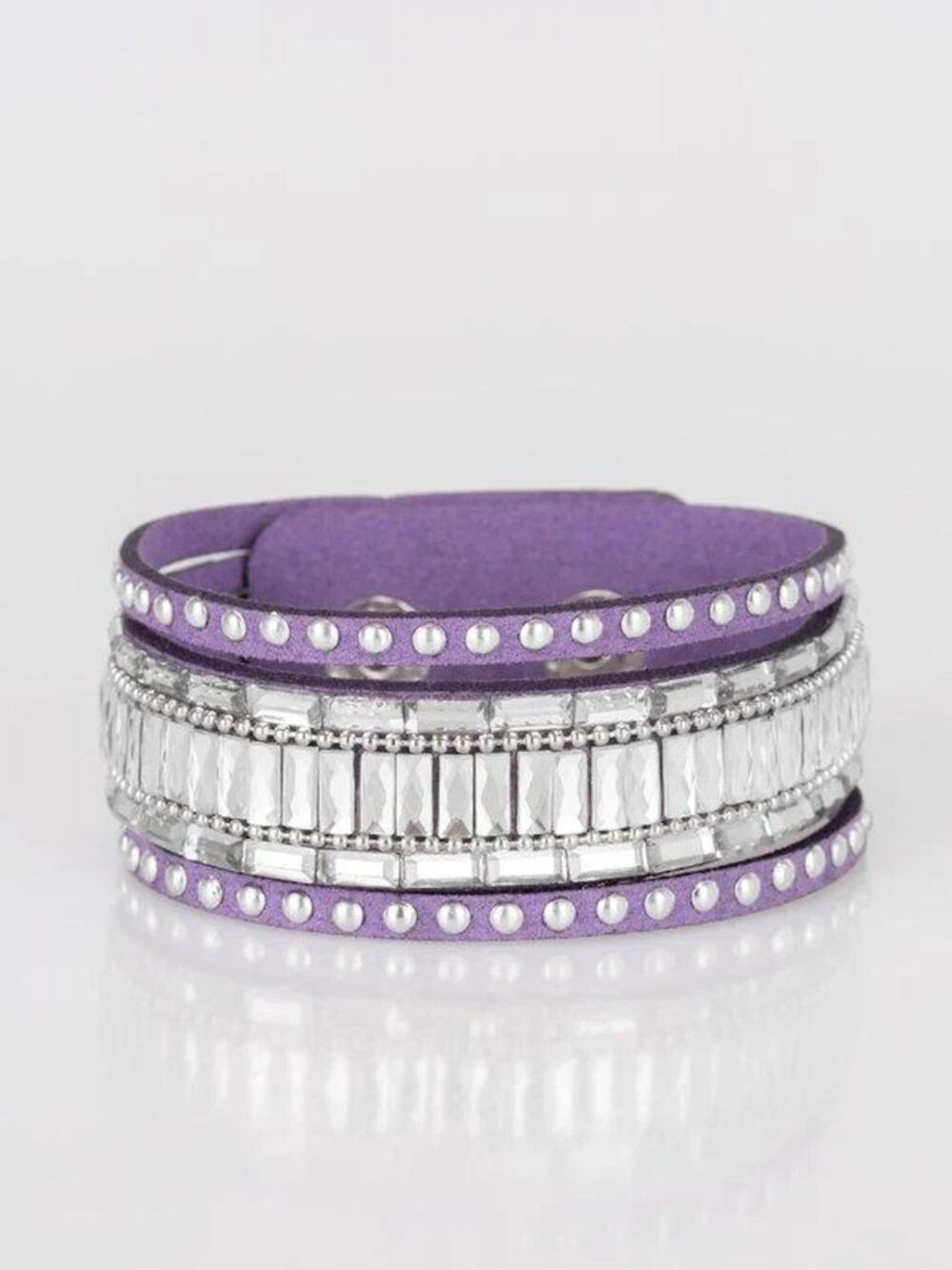 Paparazzi Rock Star Rocker Purple Wrap Bracelet